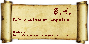 Büchelmayer Angelus névjegykártya